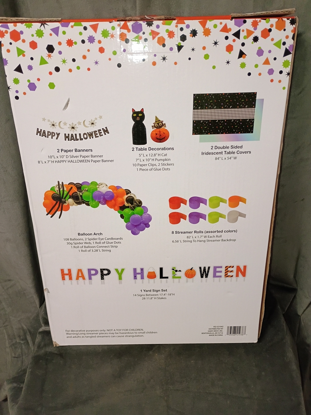 Halloween Party Kit - Balloon Arch and Backdrop Party Set NWT - Picture 7 of 7